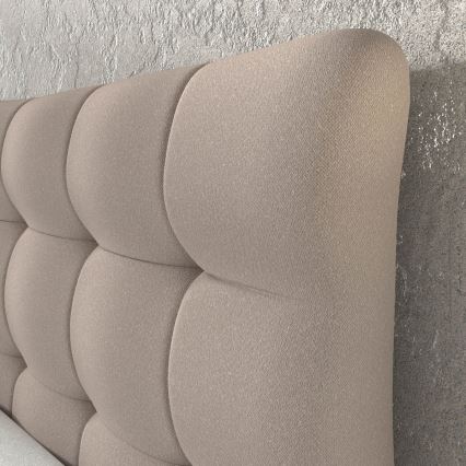 Boxspring ágy matracokkal és topperrel SOFIA 180x200 cm bézs