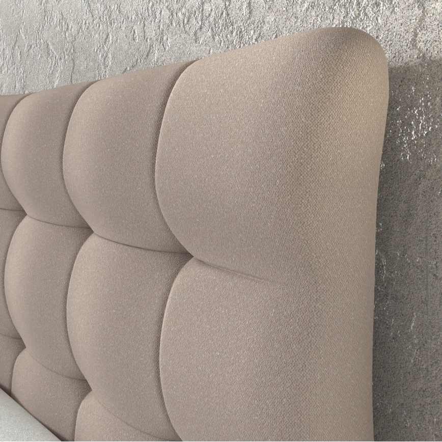 Boxspring ágy matracokkal és topperrel SOFIA 180x200 cm bézs