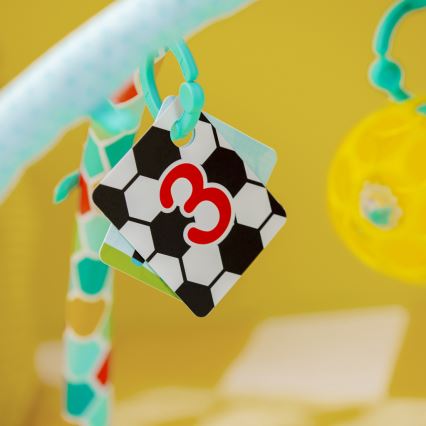 Bright Starts - Babajátszószőnyeg OBALL GRIP & KICK 3xAA