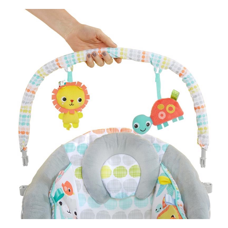 Bright Starts - Baba vibrációs nyugágy dallammal WHIMSICAL WILD 3xLR14