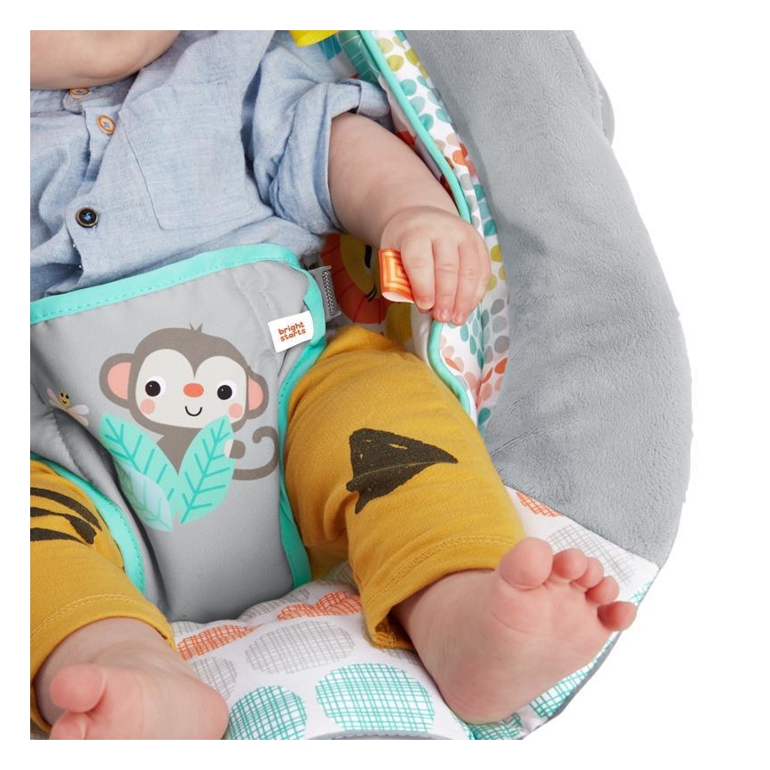 Bright Starts - Baba vibrációs nyugágy dallammal WHIMSICAL WILD 3xLR14