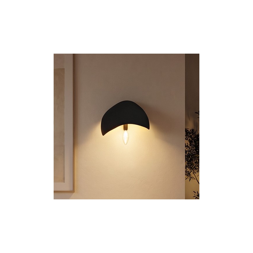 Brilagi - 2 darabos WABI SABI falilámpa szett, 1xE14/40W/230V, fekete