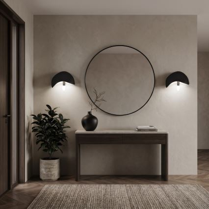 Brilagi - 2 darabos WABI SABI falilámpa szett, 1xE14/40W/230V, fekete