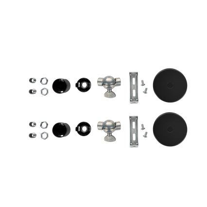 Brilagi - 2 darabos WABI SABI falilámpa szett, 1xE14/40W/230V, fekete