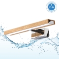 Brilagi - 3 az 1-ben LED fürdőszobai tükörvilágítás WOODY MIRROR LED/8W/230V 40 cm IP44 fényes króm/tölgy