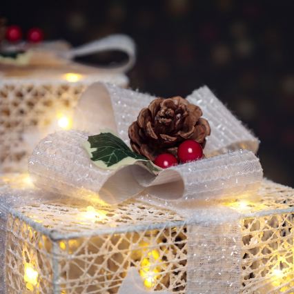 BRILAGI - 3 darabos LED szett kültéri karácsonyi díszek LED/230V IP44 ajándékok