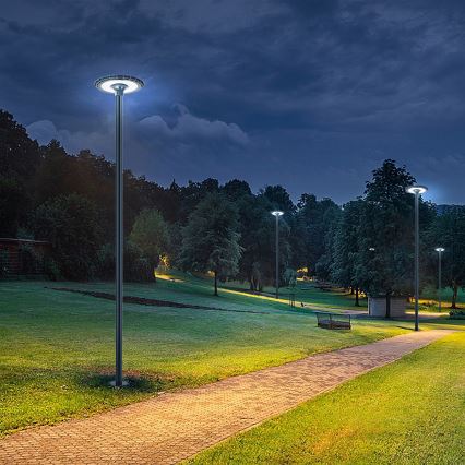 Brilagi - Fém rúd kültéri lámpaoszlophoz URBAN 4 m oszlop átmérő 58 mm antracitszürke