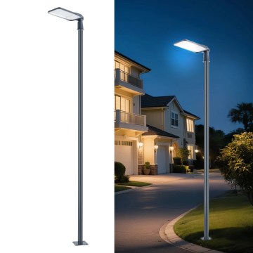 Brilagi - 4 m-es oszloppal és csuklóval rendelkező kültéri LED utcai lámpa URBANLIGHT LED/200W/230V antracit IP65