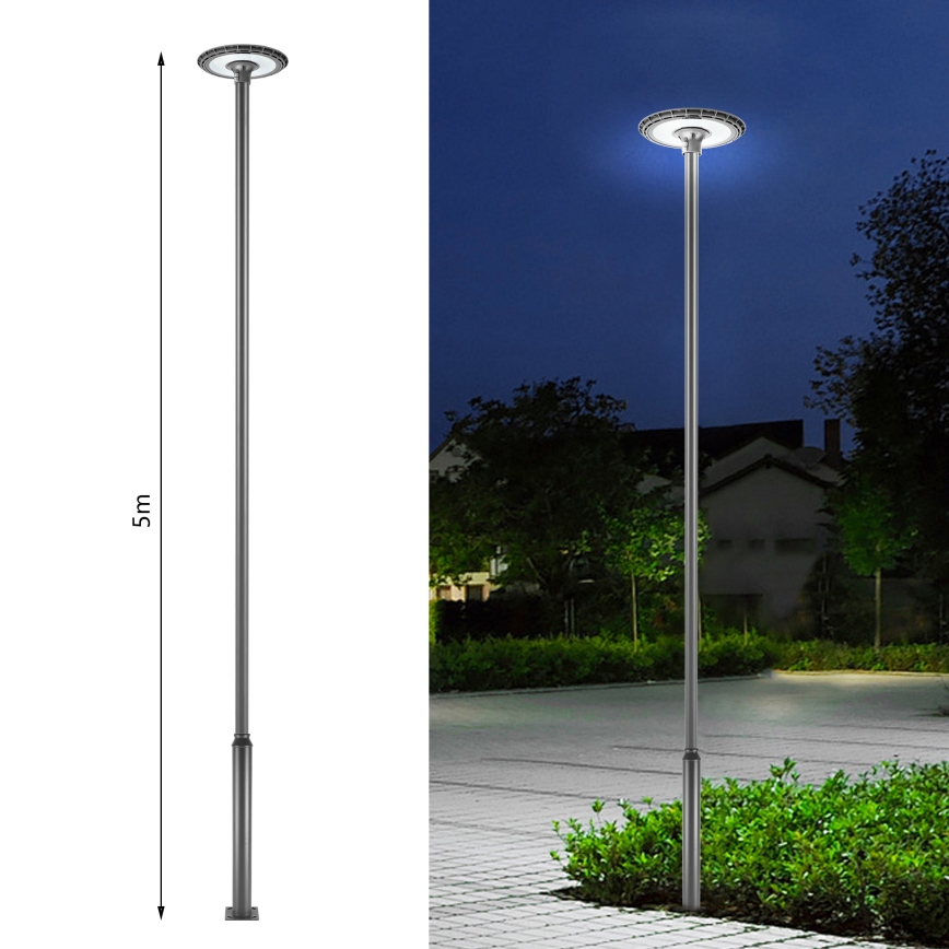 Brilagi - URBAN kültéri világítóoszlophoz készült fém rúd, 5 m, átm. 58 mm, antracit