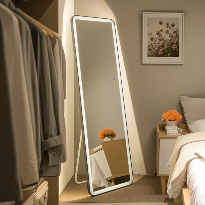 Brilagi - Álló tükör ELEGANZA LED/42W/230V 160x50 cm IP44 CRI 90 dimmelhető + CCT