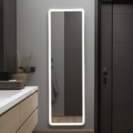 Brilagi - Álló tükör ELEGANZA LED/42W/230V 160x50 cm IP44 CRI 90 fényerőszabályozható + CCT