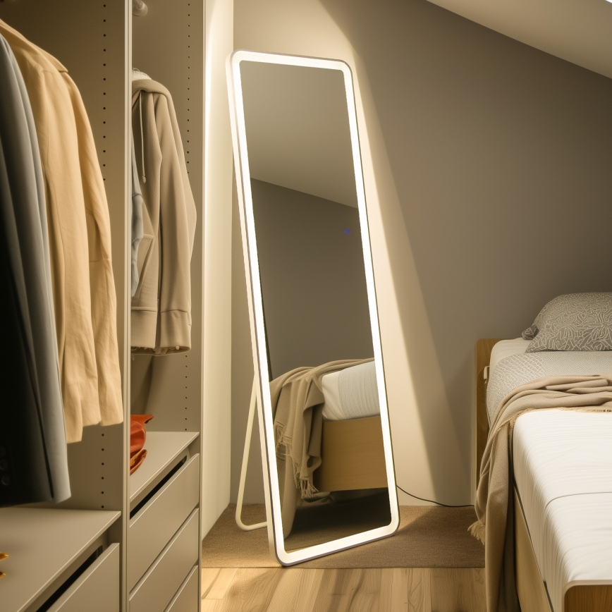 Brilagi - Álló tükör ELEGANZA LED/42W/230V 160x50 cm IP44 CRI 90 fényerőszabályozható + CCT