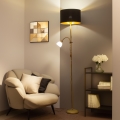 Brilagi - Állólámpa CERIA 1xE27/100W/230V + 1xE14/25W arany/fekete
