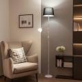 Brilagi - Állólámpa CERIA 1xE27/100W/230V + 1xE14/25W fehér/fekete