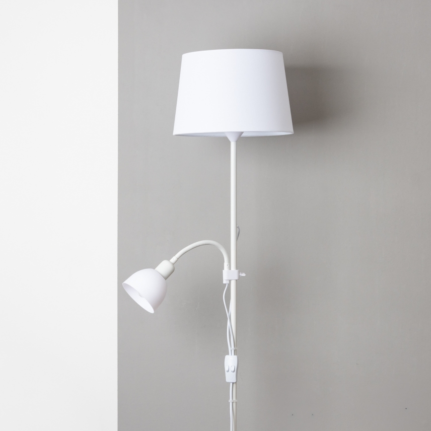 Brilagi - állólámpa CERIA 1xE27/100W/230V + 1xE14/25W fehér