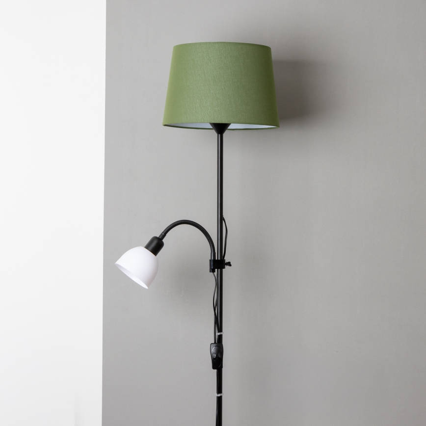 Brilagi - Állólámpa CERIA 1xE27/100W/230V + 1xE14/25W fekete/zöld