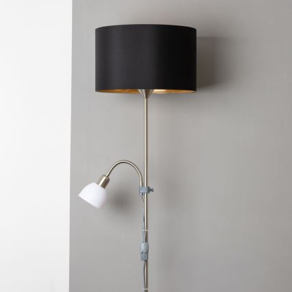 Brilagi - Állólámpa CERIA 1xE27/100W/230V + 1xE14/25W matt króm/fekete