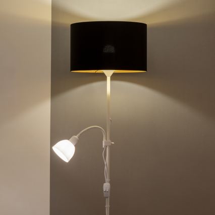 Brilagi - Állólámpa CERIA 2 az 1-ben 1xE27/100W/230V + 1xE14/25W fehér/fekete
