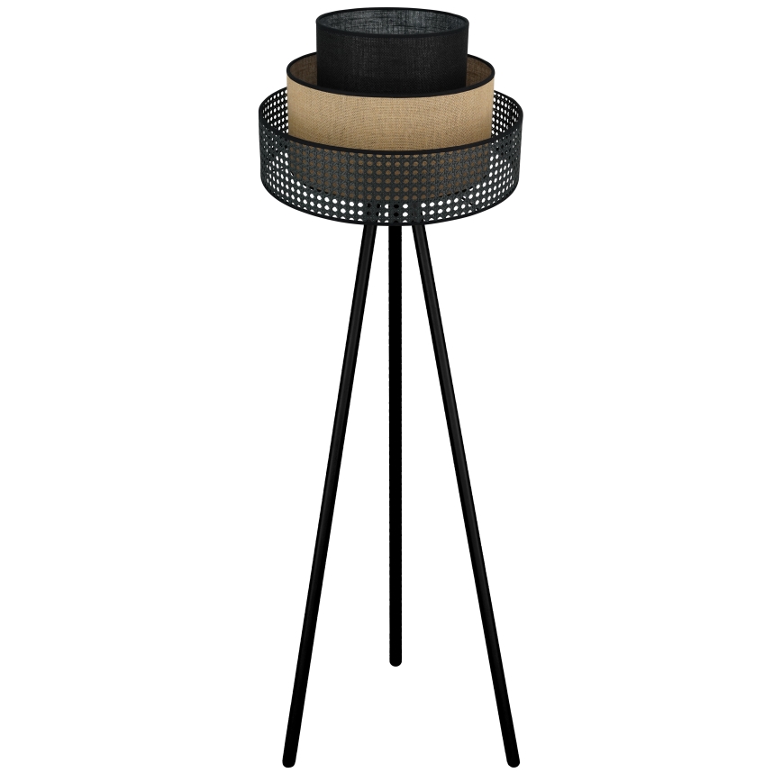 Brilagi - Állólámpa DAKOTA LUNETA 1xE27/15W/230V fekete/rattan