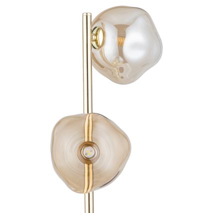 Brilagi - Állólámpa VULCANO 3xG9/8W/230V arany/füstös bézs