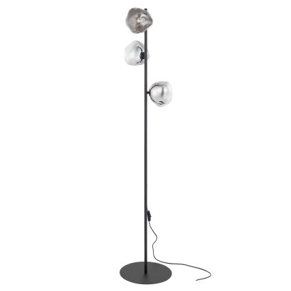 Brilagi - Állólámpa VULCANO 3xG9/8W/230V fekete/füstös fekete