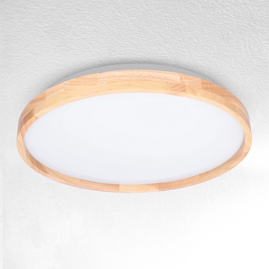 Brilagi - LED dimmelhető mennyezeti lámpa ALSON LED/48W/230V 3000-6500K tölgy átmérő 39,5 cm + távirányító