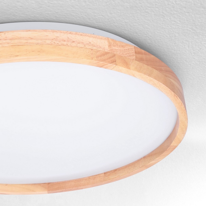 Brilagi - LED dimmelhető mennyezeti lámpa ALSON LED/48W/230V 3000-6500K tölgy átmérő 39,5 cm + távirányító