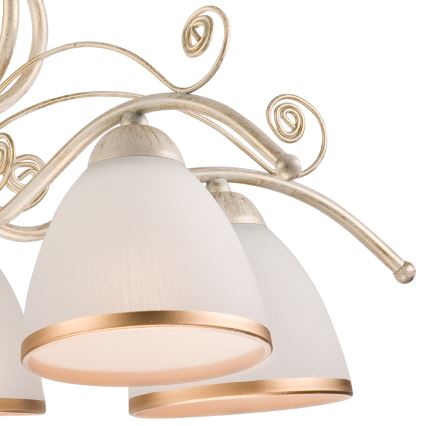 Brilagi - ANTICO LED láncos csillár 5xE27/60W/230V 3000K fehér patina