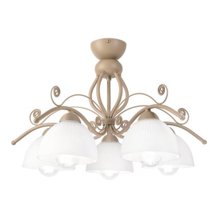 Brilagi - ANTICO MODERN felületre szerelhető csillár 5xE27/60W/230V bézs