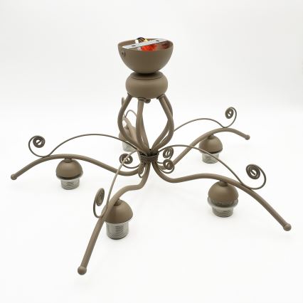 Brilagi - ANTICO MODERN felületre szerelhető csillár 5xE27/60W/230V bézs