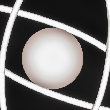 BRILAGI - LED Dimmelhető mennyezeti lámpa APOLLO LED/58W/230V 3000-6500K 43,2x101,2 cm fekete + távirányító