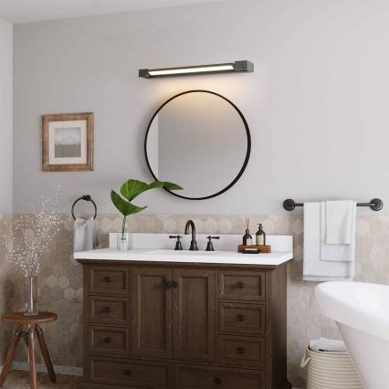 Brilagi - AQUA LINE LED fürdőszobai tükörvilágítás 18W/230V, 60 cm, IP44, antracit, CRI 90