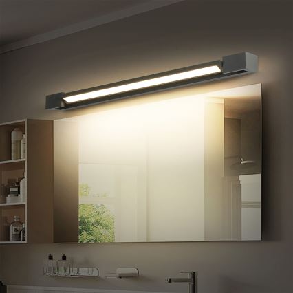 Brilagi - AQUA LINE LED fürdőszobai tükörvilágítás 18W/230V, 60 cm, IP44, antracit, CRI 90