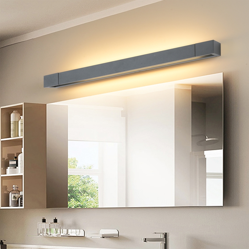 Brilagi - AQUA LINE LED fürdőszobai tükörvilágítás 18W/230V, 60 cm, IP44, antracit, CRI 90