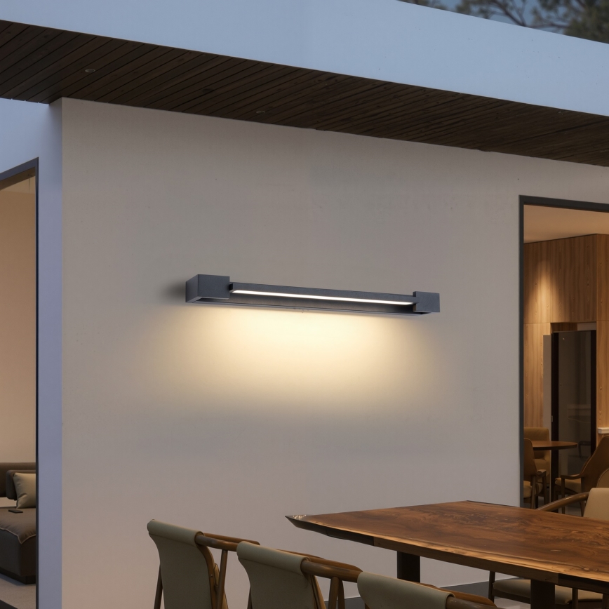 Brilagi - AQUA LINE LED fürdőszobai tükörvilágítás 18W/230V, 60 cm, IP44, antracit, CRI 90