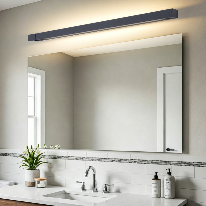 BRILAGI - AQUA LINE LED fürdőszobai tükörvilágítás/28W/230V 100 cm IP44 fekete CRI 90