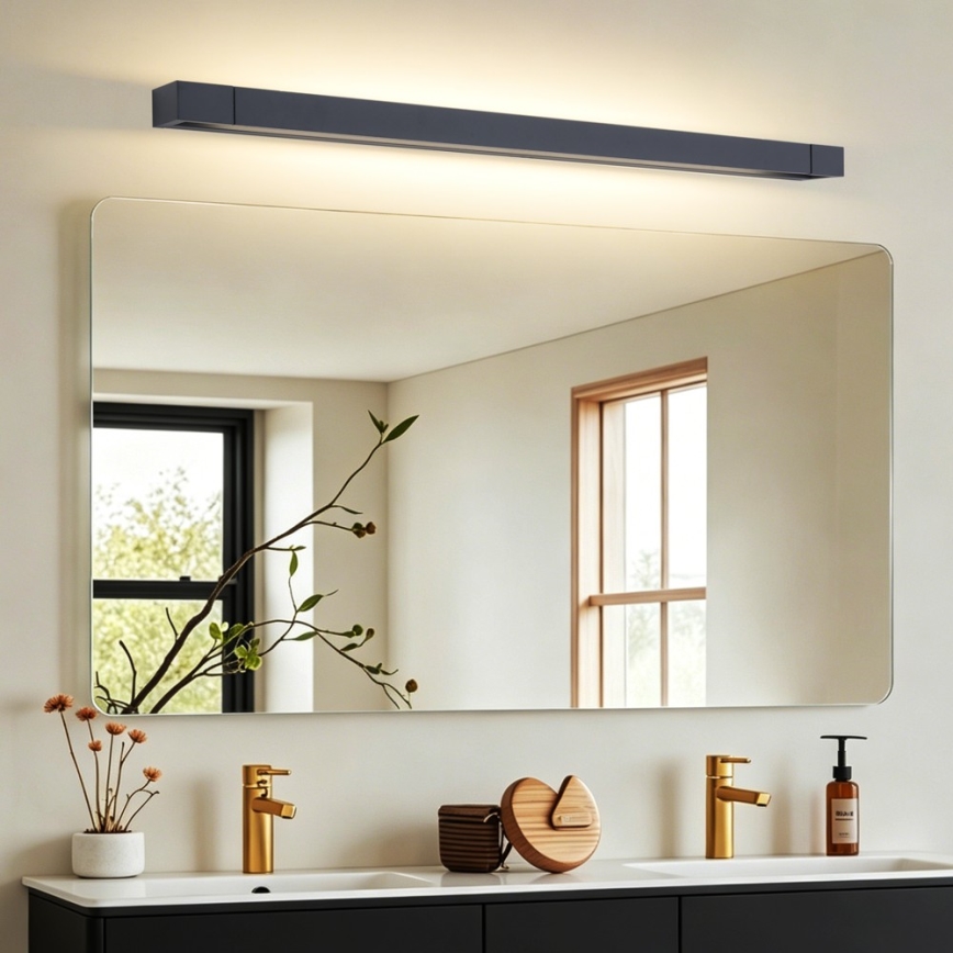 BRILAGI - AQUA LINE LED fürdőszobai tükörvilágítás/28W/230V 100 cm IP44 fekete CRI 90