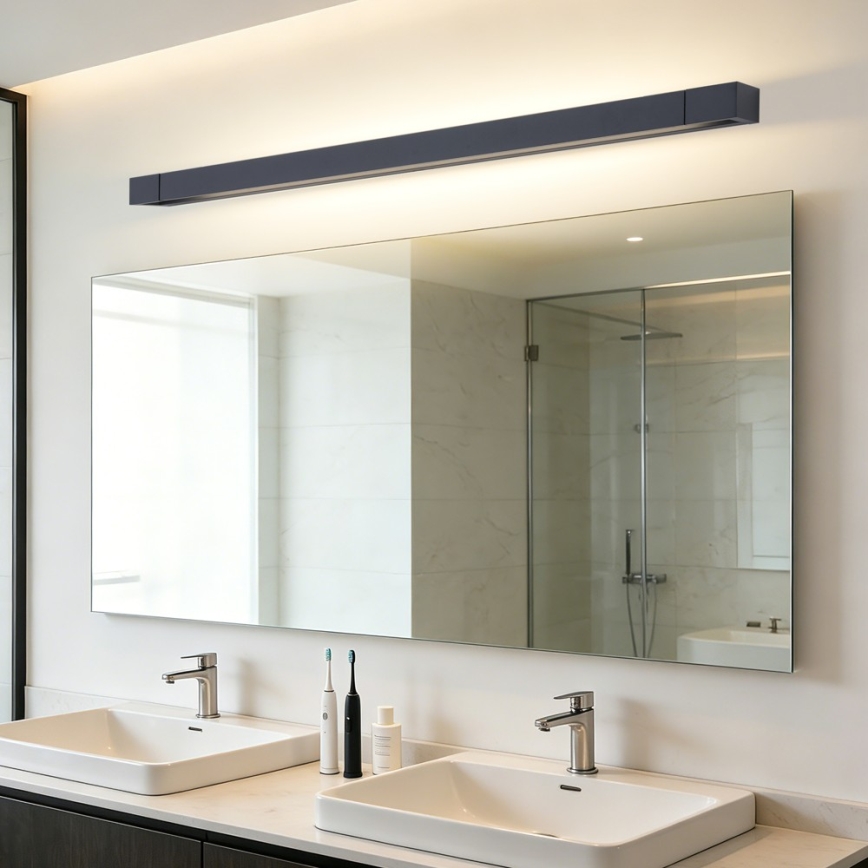 BRILAGI - AQUA LINE LED fürdőszobai tükörvilágítás/28W/230V 100 cm IP44 fekete CRI 90