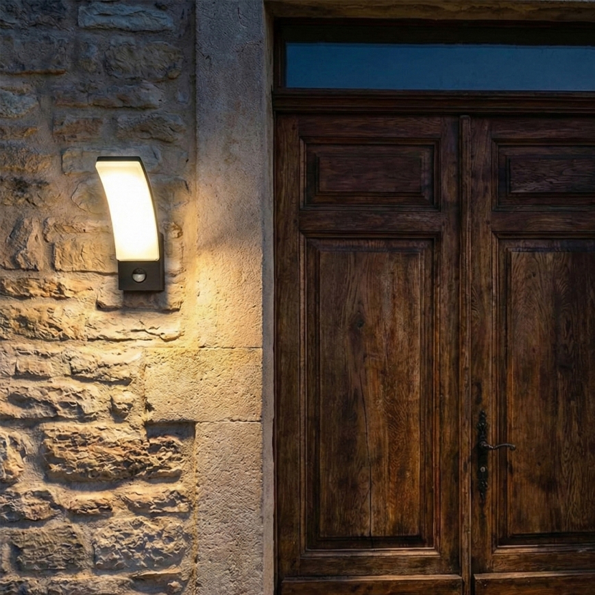 Brilagi - LED kültéri fali lámpa mozgásérzékelővel ARCELO LED/9W/230V IP44