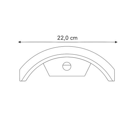 Brilagi - LED kültéri fali lámpa érzékelővel ARCELO LED/8W/230V IP54
