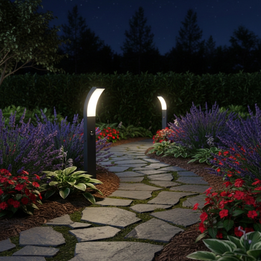 Brilagi - ARCELO LED kültéri lámpa érzékelővel LED/9W/230V 50 cm IP44