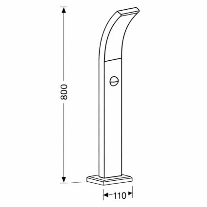 Brilagi - LED kültéri lámpa mozgásérzékelővel ARCELO LED/9W/230V 80 cm IP44