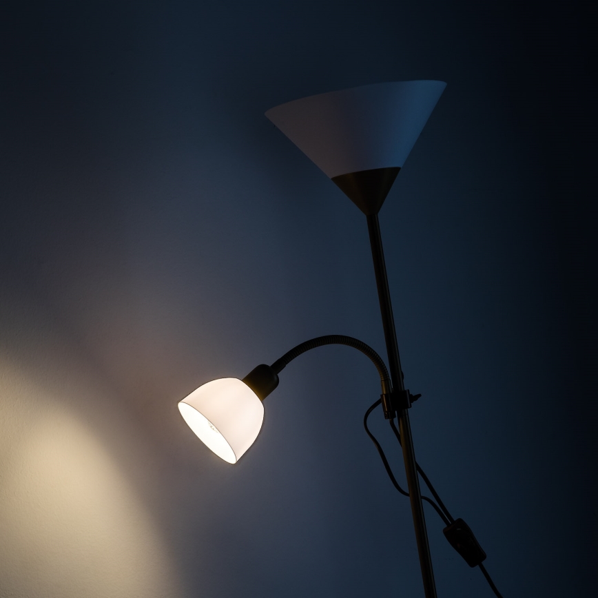 Brilagi - ARIANA állólámpa 1xE27/100W/230V + 1xE14/25W aranyszínű