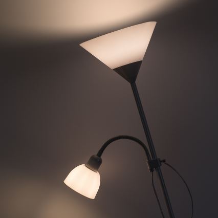 Brilagi - ARIANA állólámpa 1xE27/100W/230V + 1xE14/25W fehér