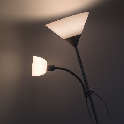 Brilagi - ARIANA állólámpa 1xE27/100W/230V + 1xE14/25W fehér