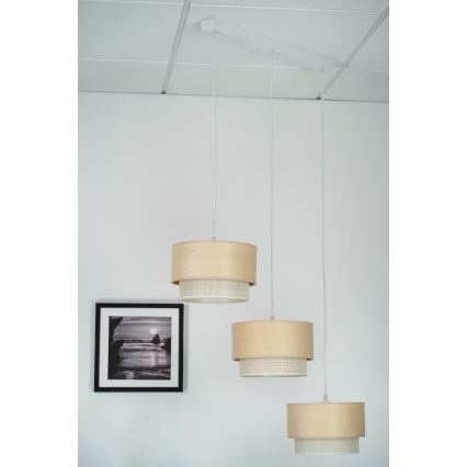 Brilagi - ARIZONA BOHO függeszték kábelre 3xE27/15W/230V bézs/fehér
