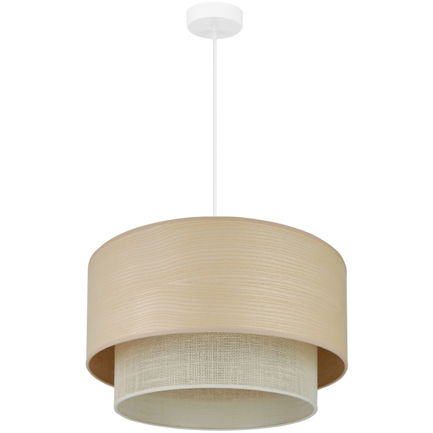 Brilagi - ARIZONA BOHO függeszték kábelre 1xE27/15W/230V átm. 45 cm bézs/fehér