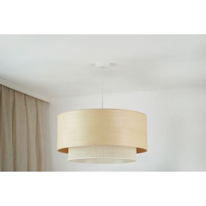 Brilagi - ARIZONA BOHO függeszték kábelre 1xE27/15W/230V átm. 60 cm bézs/fehér