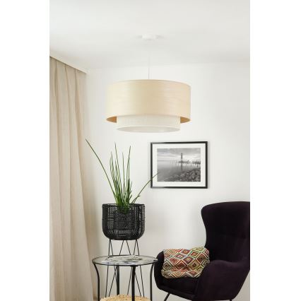 Brilagi - ARIZONA BOHO függeszték kábelre 1xE27/15W/230V átm. 60 cm bézs/fehér