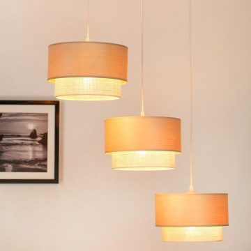 Brilagi - ARIZONA BOHO függeszték kábelre 3xE27/15W/230V bézs/fehér